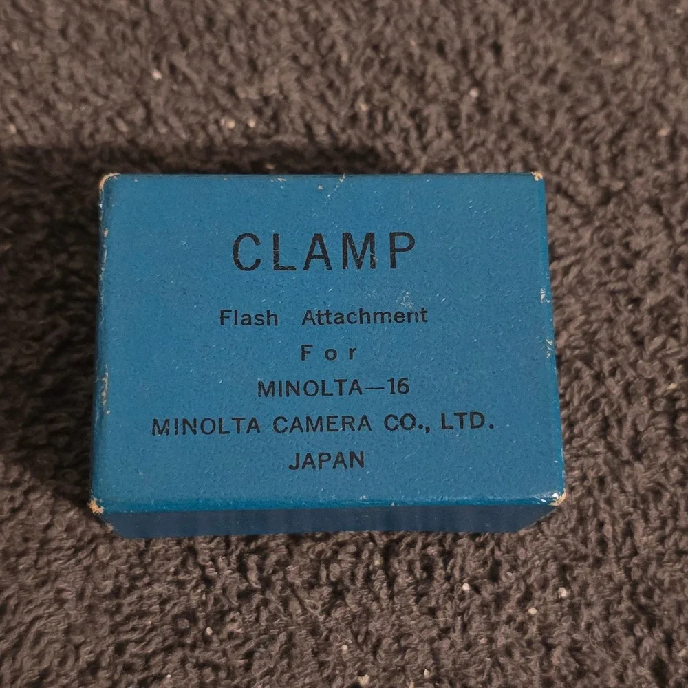 Minolta Clamp Flash Attachment For Minolta-16 Subminiature Camera Silver Japan